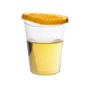 Sturdy, crack-resistant 10 oz clear plastic cups with a smooth finish, perfect for cold drinks and cocktails