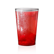 Sturdy, crack-resistant 12 oz plastic cups with a smooth, clear finish for cold beverages