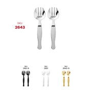 Sturdy disposable silver plastic serving forks, great for serving salads, pasta, and more