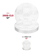 Stylish disposable Seder plates, clear plastic with silver section dividers, 12 inches in diameter