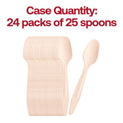 Sustainable 6.5-inch birch wood spoons, disposable and elegant, ideal for catering, cafés, and outdoor dining.