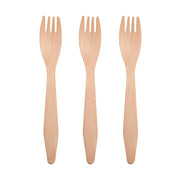 Sustainable wooden dinner forks, 6.5 inches, bulk pack of 600 – Eco-friendly forks designed for weddings, parties, and catering events.