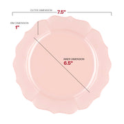 The 7.5-inch Pearl Pink Lotus appetizer plate is perfectly sized for hors d’oeuvres, salads, and small bites