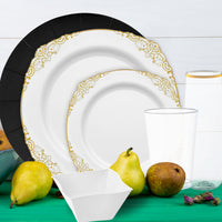 The Hollywood Hangover Package displayed at a formal banquet with elegant floral arrangements and white linens