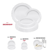 The ideal dinnerware set for weddings, formal dinners, and holiday parties, combining sophistication and convenience