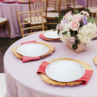 Transparent 18-inch plastic tray used for wedding reception showcasing assorted desserts and easy handling