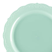 Turquoise Vintage Round Disposable Plastic Appetizer/Salad Plates (7.5") | Smarty Had A Party