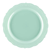 Turquoise Vintage Round Disposable Plastic Dinner Plates (10") Secondary | Smarty Had A Party