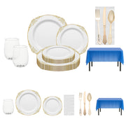 Twinkle Twinkle Bash Tableware Set includes elegant gold, navy, and white partyware for stylish baby shower events