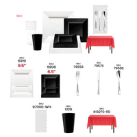 Ultimate Game Day setup includes black tumblers and team-color themed decorations.