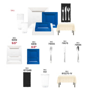 Use the Sleek Game Day Fan Set to serve snacks or mains in stylish, color-coordinated fashion.
