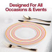 Versatile disposable dinnerware that fits any occasion, from family dinners to upscale celebrations