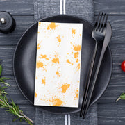 Versatile gold splatter paper napkins perfect for all events—from corporate dinners to chic home entertaining