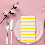 Versatile white and gold napkins suited for baby showers, holiday dinners, and milestone celebrations