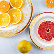 Whether you're planning a banquet or a family dinner, this set of 120 dinner and 120 salad plates has you covered