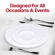 White Flair Plastic Dinnerware Value Set Lifestyle | Smarty Had A Party