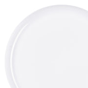 White Flat Round Disposable Plastic Appetizer/Salad Plates (8.5") | Smarty Had A Party