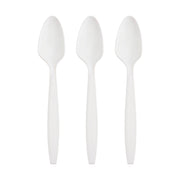 White Plastic Disposable Spoons Secondary | Smarty Had A Party