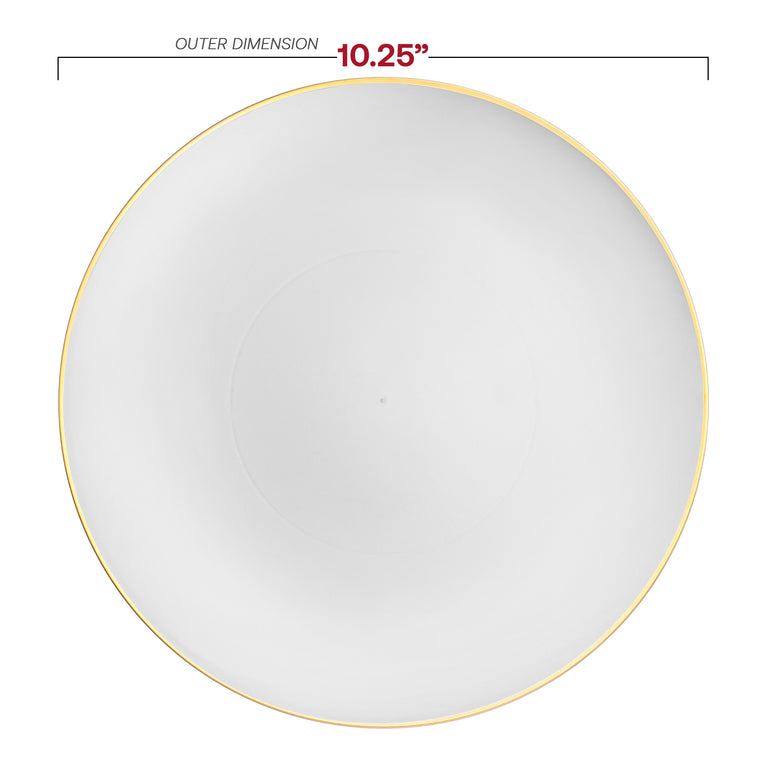 Plastic Plates - Gold Organic Dinner Plates | Smarty Had A Party