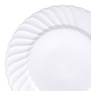 White Flair Plastic Buffet Plates 