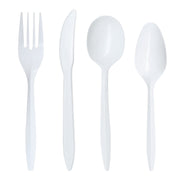 White Medium Weight Disposable Cutlery Set delivers reliable performance for events, food service, and catering use