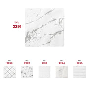 White and silver marble beverage napkins, SKU 2291, bulk pack of 600, sleek and ready for event service