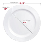 White economy plastic dinnerware made from BPA-free material, safe for food use and convenient for quick cleanup
