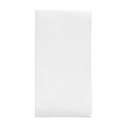 White linen-like premium paper buffet napkin unfolded to 15.8 x 15.8 inches, part of a 288-count case.