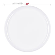 White plastic dinnerware set made from BPA-free material, safe for food contact and perfect for disposable use