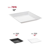 White plastic trays, ideal for catering or parties focused on health-conscious dining