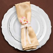 White salad plates featuring a sophisticated vintage-style pattern, crafted from durable disposable plastic, 7.5-inch size
