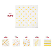 White with gold dots beverage napkins, SKU 3293, great for event planners and hosts seeking elegant disposables