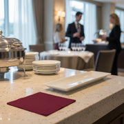 adds a sophisticated touch to any table setting Burgundy Red Paper Beverage/Cocktail Napkins.