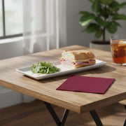 combines aesthetic appeal with everyday practicality Burgundy Red Paper Beverage/Cocktail Napkins.