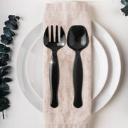 crafted for convenience and style Black Disposable Plastic Serving Spoons  ideal for any food service occasion