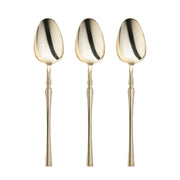 disposable plastic gold spoons 7 inch