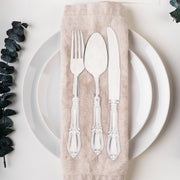 featuring a modern design Clear Baroque Disposable Plastic Dinner Forks  suitable for casual parties and formal dinners