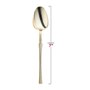 gold disposable cutlery spoons