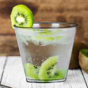 offering a refined touch 5 oz. Crystal Clear Plastic Disposable Party Cups  excellent for upscale food presentation