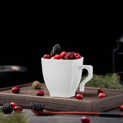 sleek and functional 2 oz. White Square Plastic Mini Coffee Tea Cups ideal for buffets
