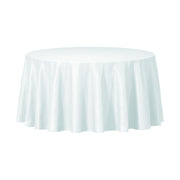 84" Clear Round Disposable Plastic Tablecloths | Smarty Had A Party