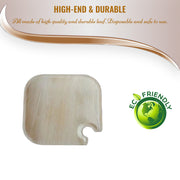 8.5" Square Palm Leaf Eco Friendly Disposable Wine Trays Features | Smarty Had A Party